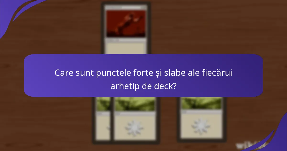 Ce perspective oferă comunitatea Magic: The Gathering despre arhetipurile de deck-uri?