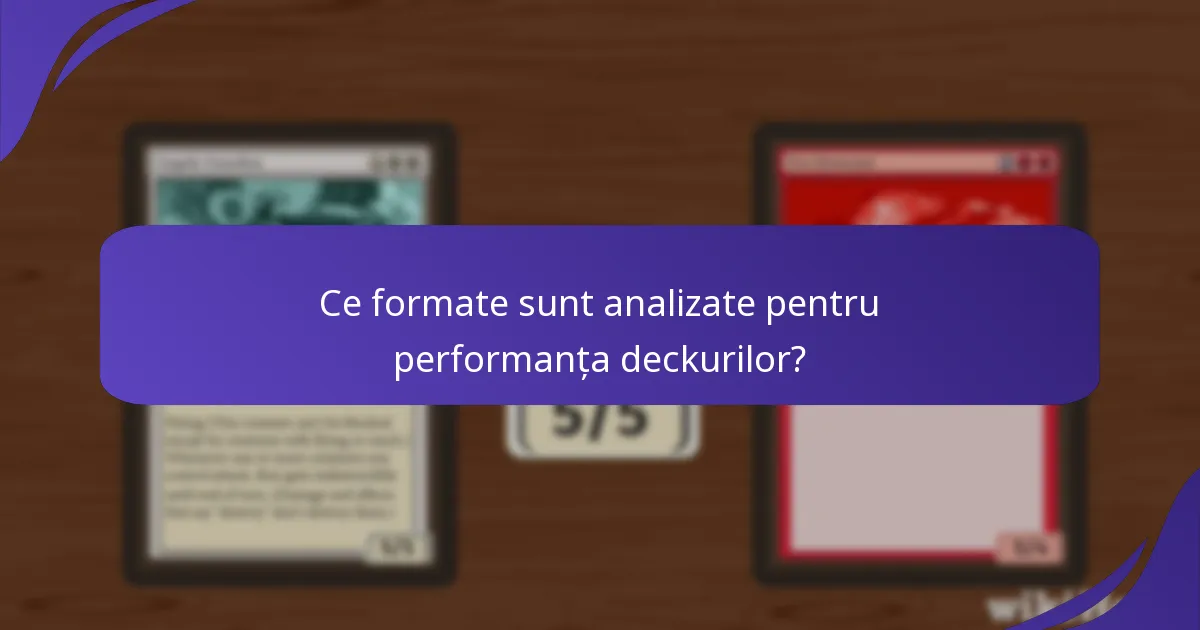 Care sunt caracteristicile cheie ale deckurilor de succes?